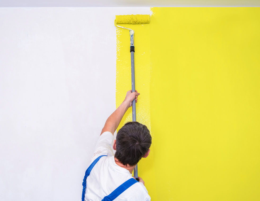 roller painting vs spray painting