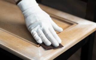 how to sand cabinets